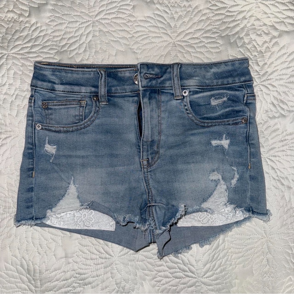 AE Lace Pocket Jean Shorts